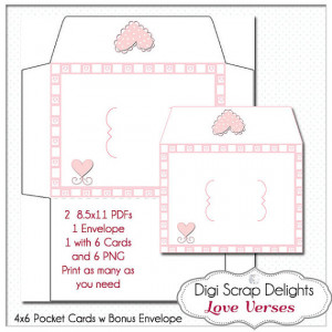 Valentine Clip Art, Love Bible Verses Valentine Cards 4x6 fits Project ...