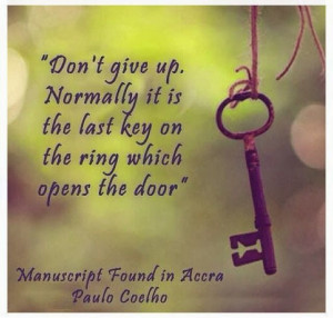 last key on the ring which opens the door#