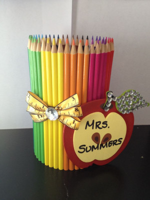 Pencil Vases, Teacher Gifts, Teachers Gift, Gift Ideas, Diy Gift, Fun ...