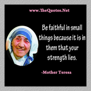 Mother Teresa Quotes : Faith - TheQuotes.Net | Image Motivational ...