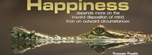 Happiness Quote Benjamin Franklin facebook profile cover