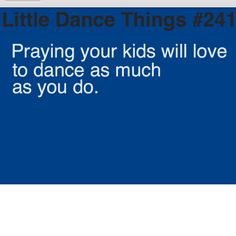 little dance things More