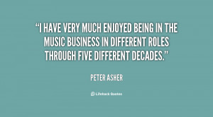 ... music business in different roles through five different decades