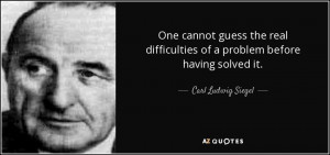 Carl Ludwig Siegel Quotes