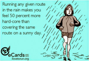 got 12 rainy hard core miles in this morning