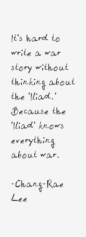 It 39 s hard to write a war story without thinking about the 39 Iliad