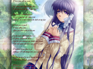 13 Beautiful poems with anime pictures for share facebook