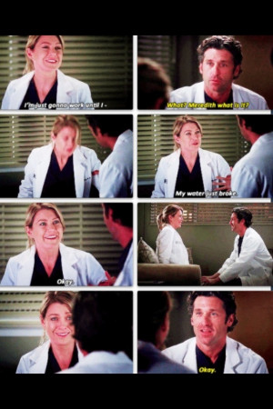 meredith and derek..Having the baby!! Happy moment for MerDer!