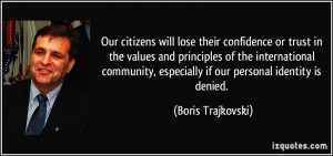 ... international community, especially if our personal identity is denied