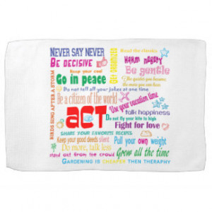 Inspirational Sayings Kitchen Towels