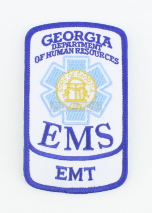 Georgia Department of Human Resources EMS Patch EMT Rocker