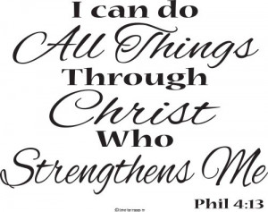 ... me Philippians 4:13 religious wall quotes-bible verse wall decals