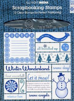 All Night Media Snowman Clear Stamp Set