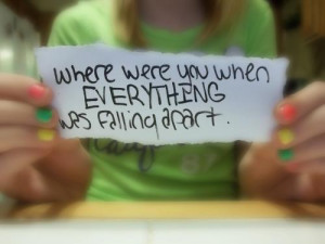 where were you when everything was falling apart the fray quotes added ...