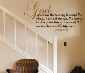 Scripture Wall Decal SERENITY PRAYER Vinyl Wall by StudioDecals, $46 ...