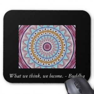 Visual Prayer Design with ZEN Buddhist Quote Mouse Pad