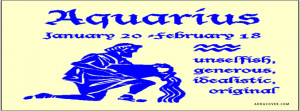 Free Quotes Pics on: Aquarius Facebook Covers