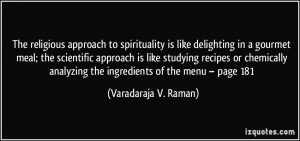 to spirituality is like delighting in a gourmet meal; the scientific ...