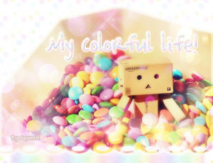 candy, cute, danbo, kawaii, rainbow