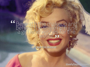 Quotes, Makeup Quotes, Makeup quotes by Marilyn Monroe, Marilyn Monroe ...