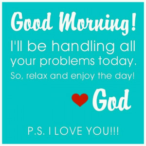 Let God take control!