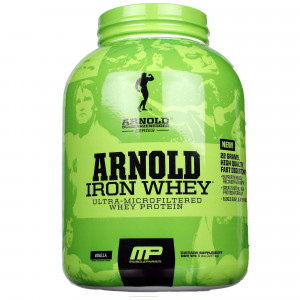 arnold by musclepharm iron whey protein 2 lbs vanilla muscle