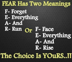 Which fear do you choose?