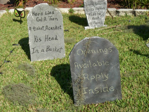 Halloween Tombstone Quotes Help me decorate for halloween
