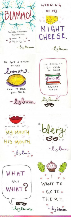 Illustrated Liz Lemon Quotes