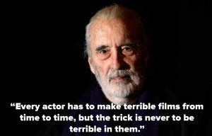 Christopher Lee quotes that prove he was a true artist