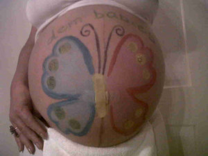 pregnant belly, mariah carey, butterfly belly, mariah's pregnant belly ...