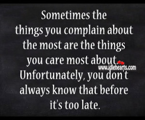 ... Unfortunately, you don’t always know that before it’s too late