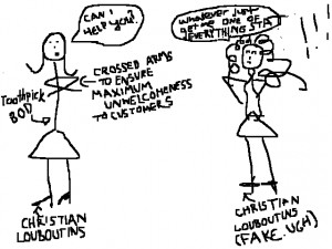 Snobby (snobby people react well to