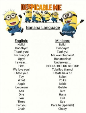 Top 30 Best Funny Minions Quotes and Pictures