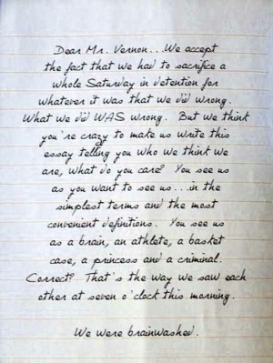 The Breakfast Club #quotes #80s #movies