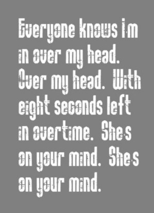 the fray over my head song lyrics music lyrics songs song quotes song ...