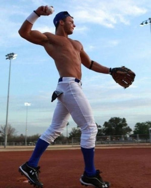 Ohhhhh boys in baseball pants... and shirts off... HELLO!!
