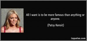 Patsy Kensit Quote