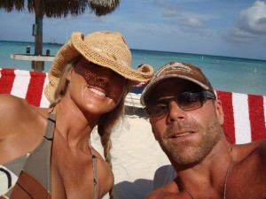 Shawn Michaels and Rebecca at beach