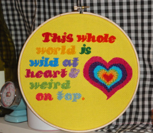 Wild at Heart Quote Needlepoint David Lynch