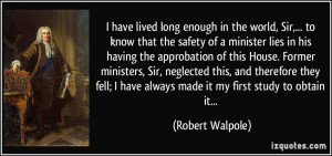 More Robert Walpole Quotes