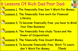 Lesson 1 of Rich Dad Poor Dad : The Rich Don't Work For Money...
