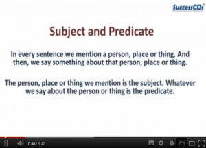 English Subject Quotes Subject and predicat .