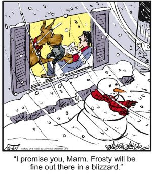Frosty in the blizzard. Marmaduke on GoComics.com #humor #comics # ...