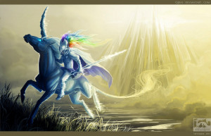 The Warrior of Light by Qirai