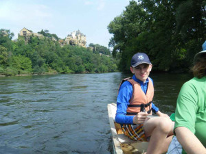 Canoeing down the Dorgonne Image