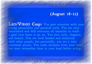 Leo Virgo Cusp