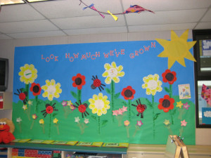 How Much We've Grown Spring Bulletin Board - MyClassroomIdeas.