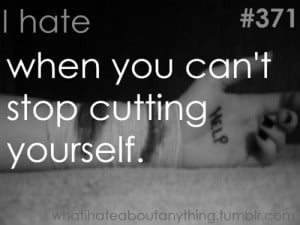 stop cutting yourself quotes