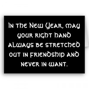 Irish New Year Blessing Greeting Card